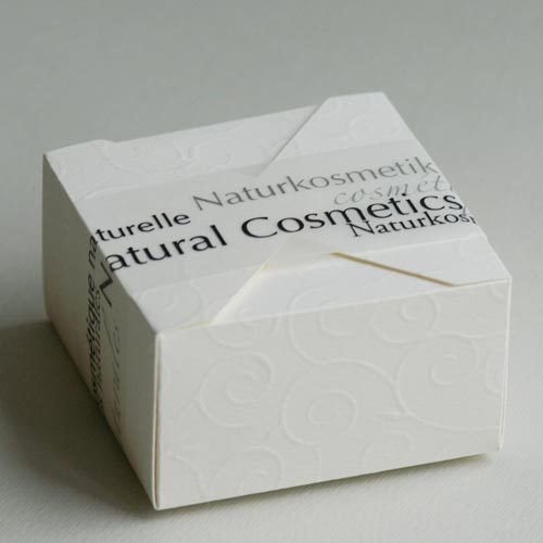 Faltkarton (Plottervorlage von Olionatura®) mit Schmuckpapier »Natural Cosmetics«