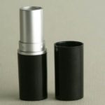 Lippenstifthülse schwarz, 12,7 mm