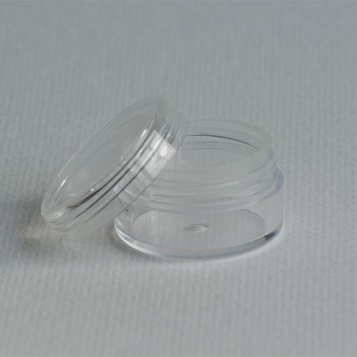 Acryltiegel mit transparentem Deckel, 10 ml