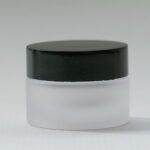 Tiegel aus satiniertem Glas, 15 ml, Serie NOIRÉ