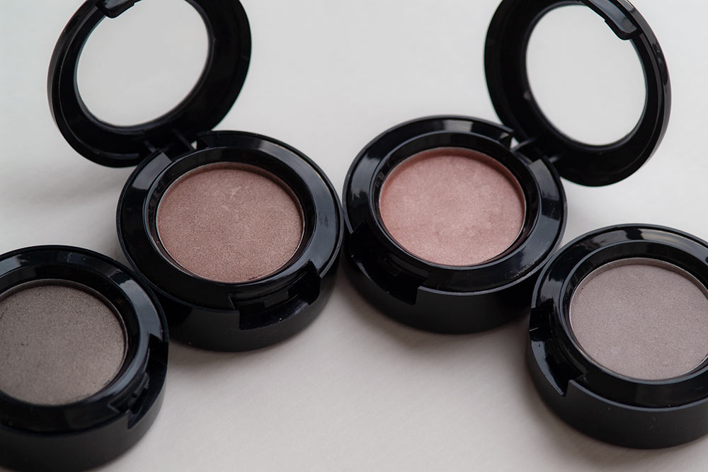 Selbst hergestellte Eyeshadows in Nude-Tönen