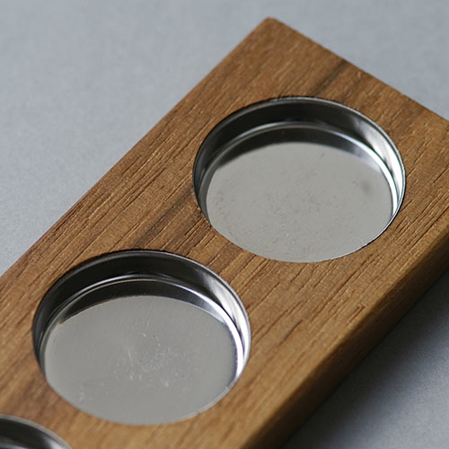 Eyshadow-Palette aus Massivholz, Detail